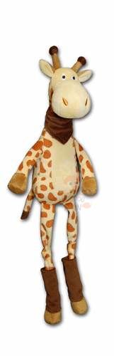  longues pattes pilaf girafe beige marron bandana 